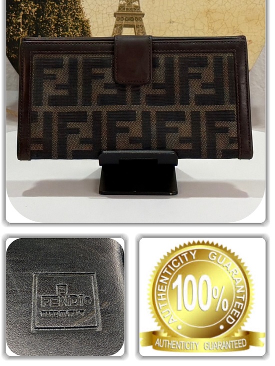 Zucca Long Wallet – One Savvy Design Authentic Pre-Owned  ECLECTIC FENDI FF MONOGRAM ZUCCA LONG WALLET!